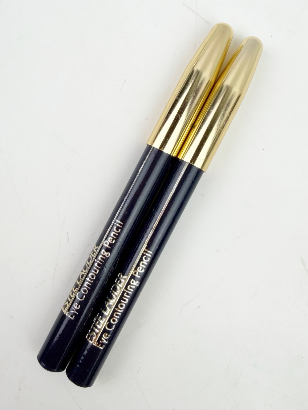 2 Vintage Estée Lauder Eye Contouring Pencils Navy Grunge Vanity Decor Prop New
